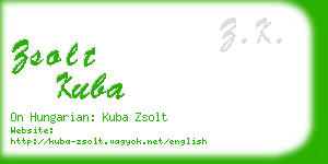 zsolt kuba business card